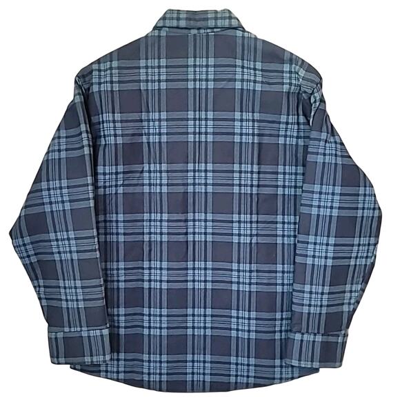 VTG Fieldmaster Quilt-Lined Shacket Blue Plaid Men’s L Made in USA - Picture 2 of 5